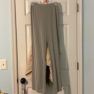 Gray Straight Leg Pants